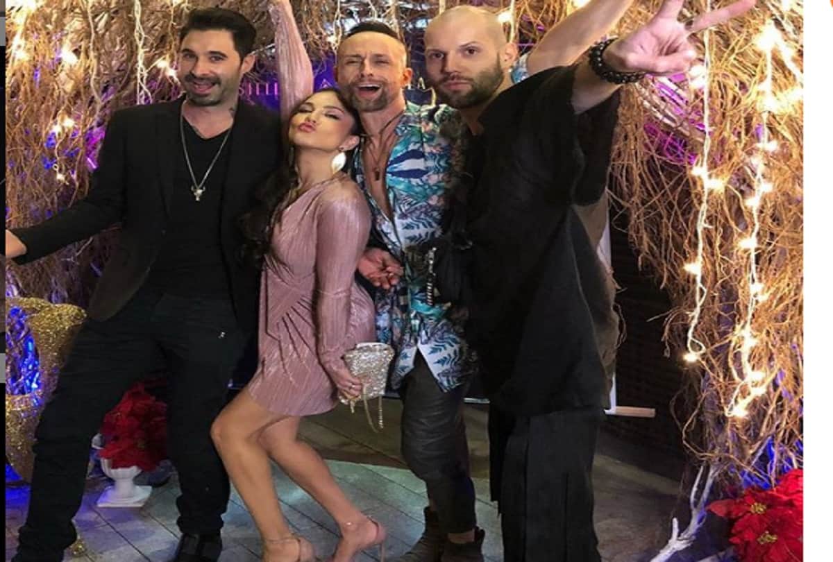 sunny leone enjoyed new year 2019 with husband and friends