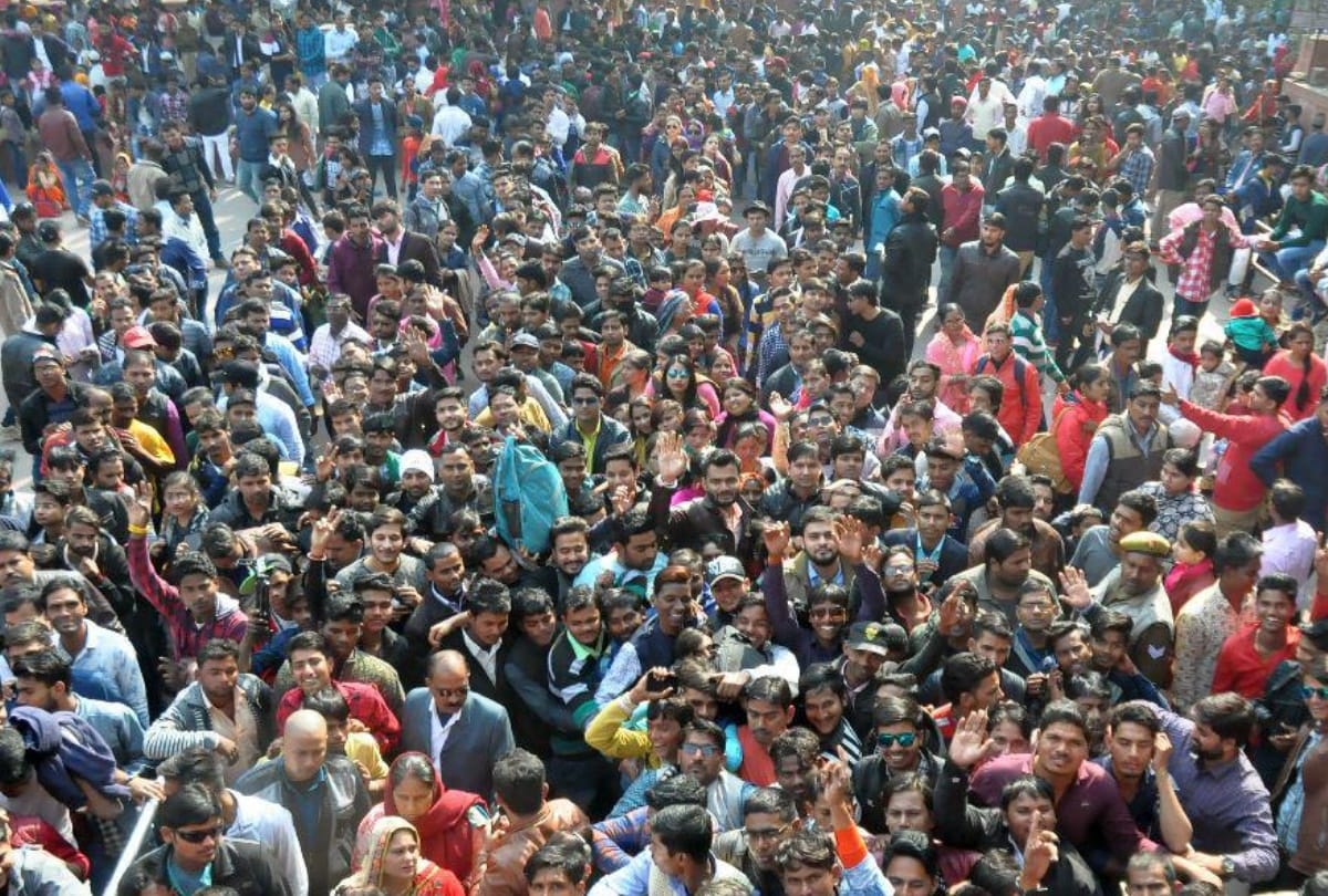 New year celebration in Taj mahal agra