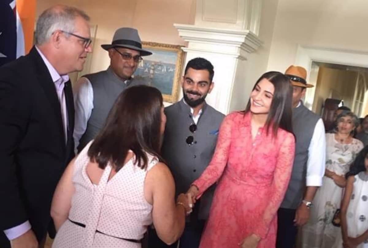 anushka sharma meet australian prime minister scott morrison