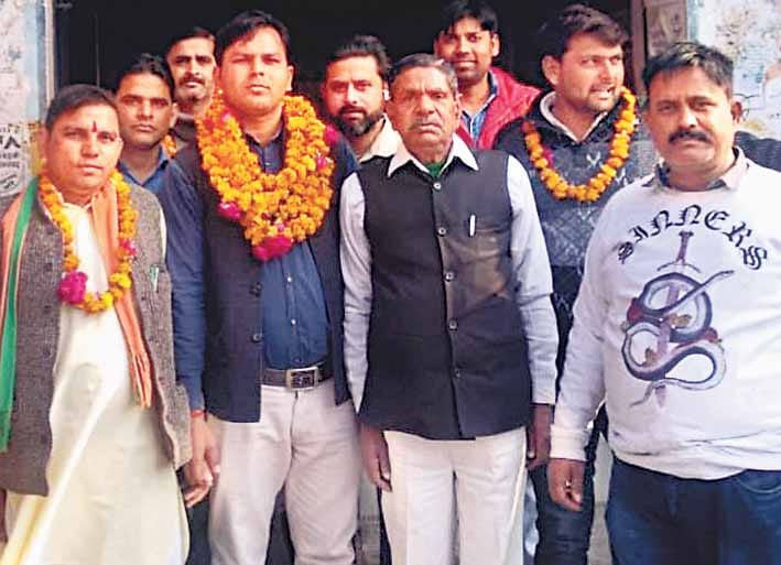 welcome of bjp leader