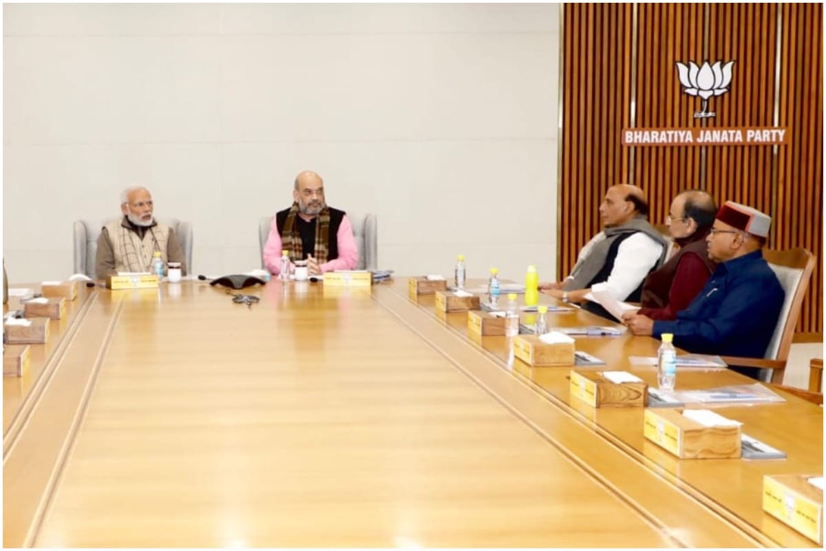 Delhi: BJP Parliamentary Board meeting at BJP Headquarters
