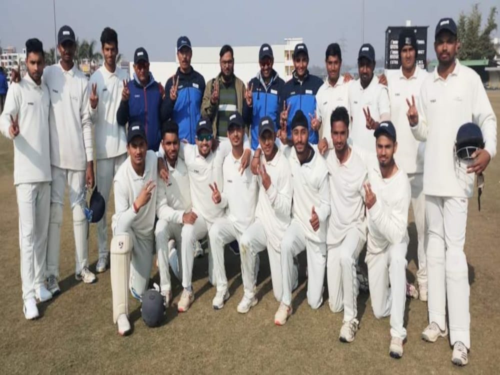 Cooch Behar Trophy Sikkim kneeling ahead of Uttarakhand