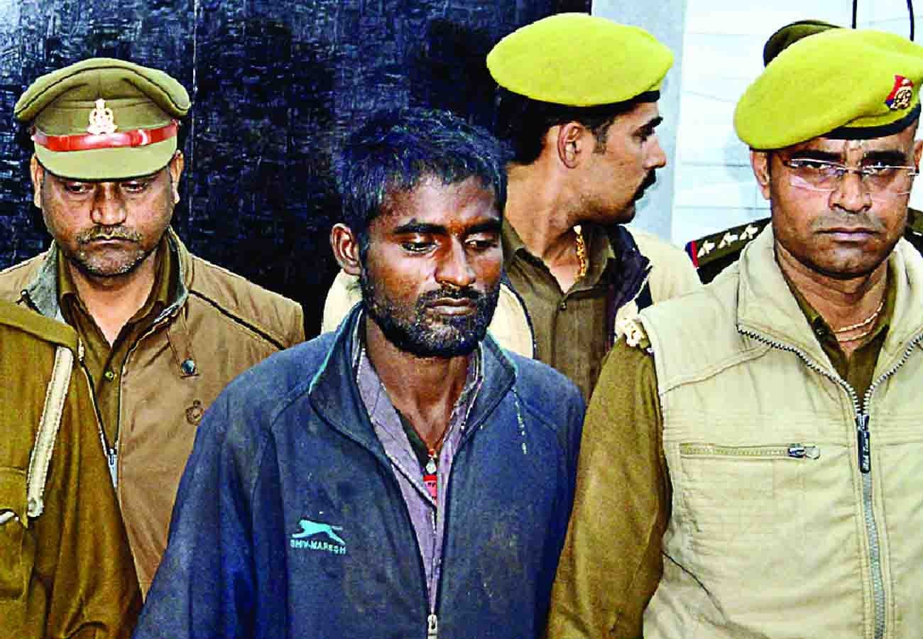 son arrested who brutally murdered mother in hardoi
