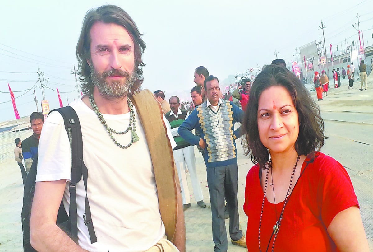 Yasmin come from London for Kumbh Darshan  in prayagraj