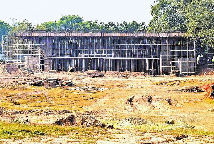 International Football Stadium Construction in Chandigarh Sector 17