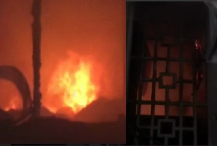 Fire breaks out in a pharmaceutical factory at Upkar Nagar in Ludhiana
