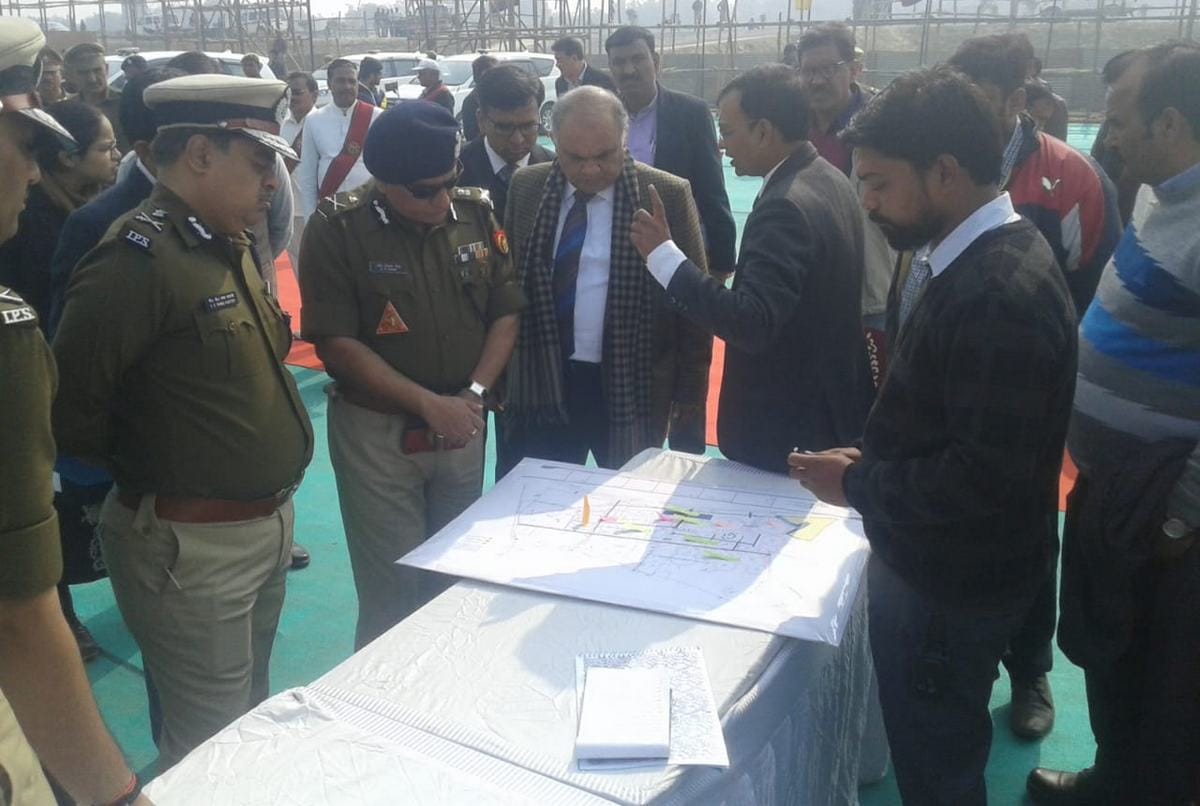 Pravasi bhartiya sammelan preparation inspection by chief secretary and DGP