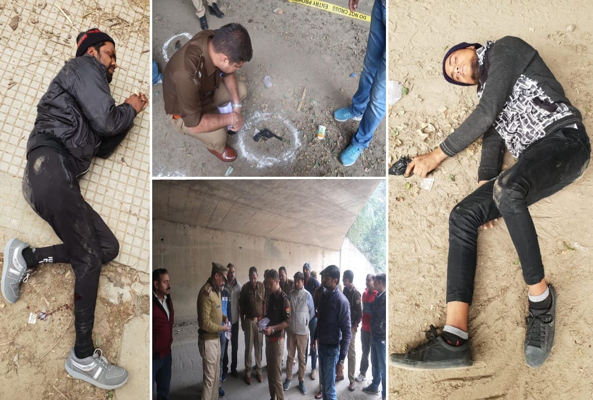 encounter between criminals and noida police in sector 20