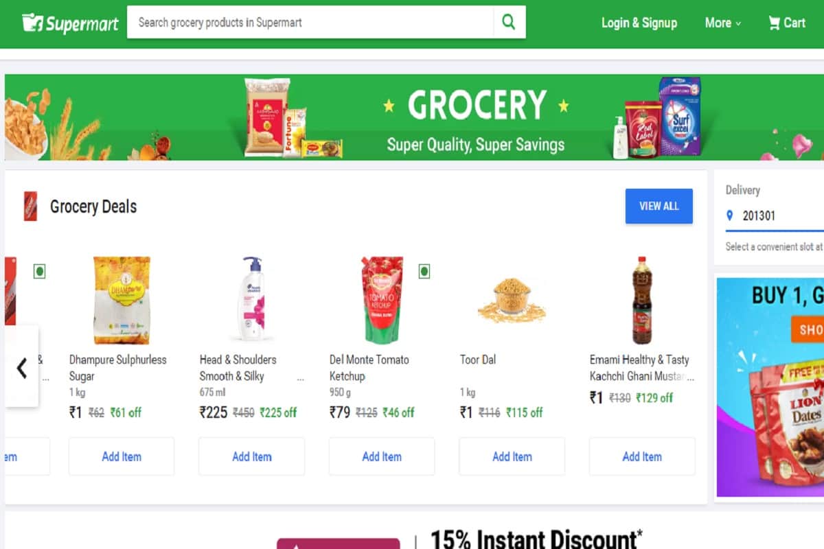 Flipkart 1 rupees sale Buy Kachchi Ghani Mustard Oil 1 L at rs 1 and other grocery items