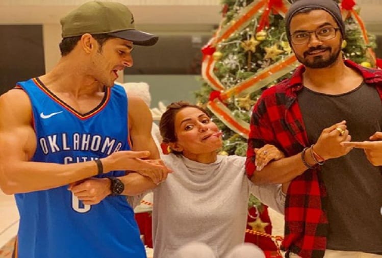 Hina Khan Priyank Sharma Rocky Jaiswal pictures viral on social media