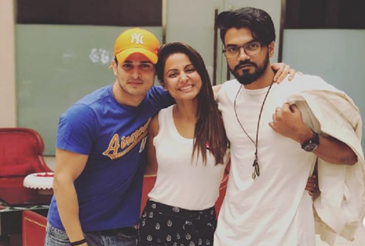 Hina Khan Priyank Sharma Rocky Jaiswal pictures viral on social media