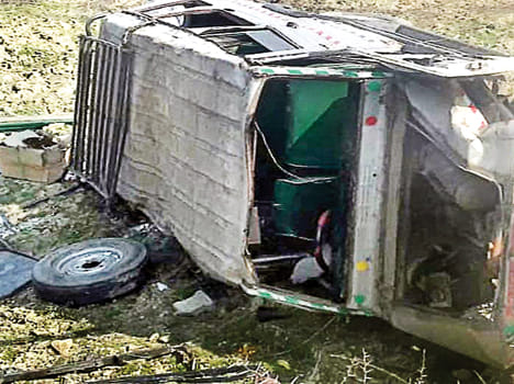 Death of a woman in an accident in hamirpur