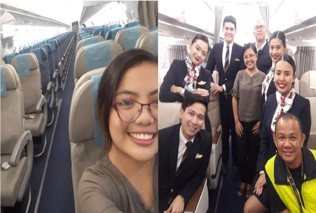 Woman was Alone passenger on the plane in philippines airlines reaction goes viral