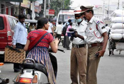 action for breaking traffic rules in lucknow