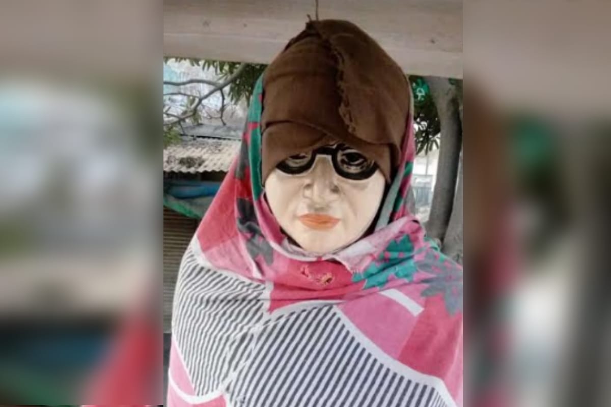 Muzaffarnagar: psychopath has set fire to the statue of Ambedkar people got angry