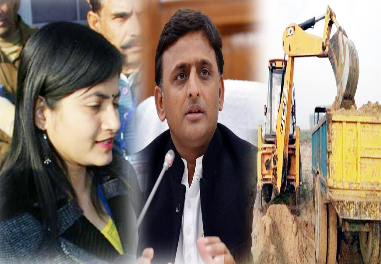 Illegal mining in Akhilesh yadav government and DM B Chandrakala case