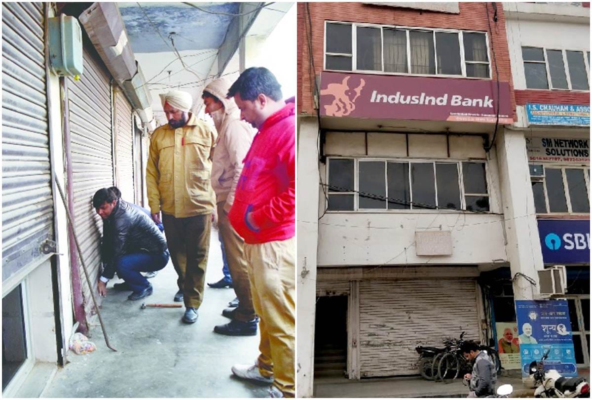 wearing mask of Santa Claus thief breaks 12 shops lock in gurugram