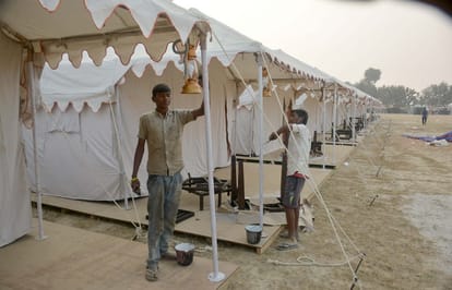 Religion and art will see in tent city during pravasi bhartiya sammelan