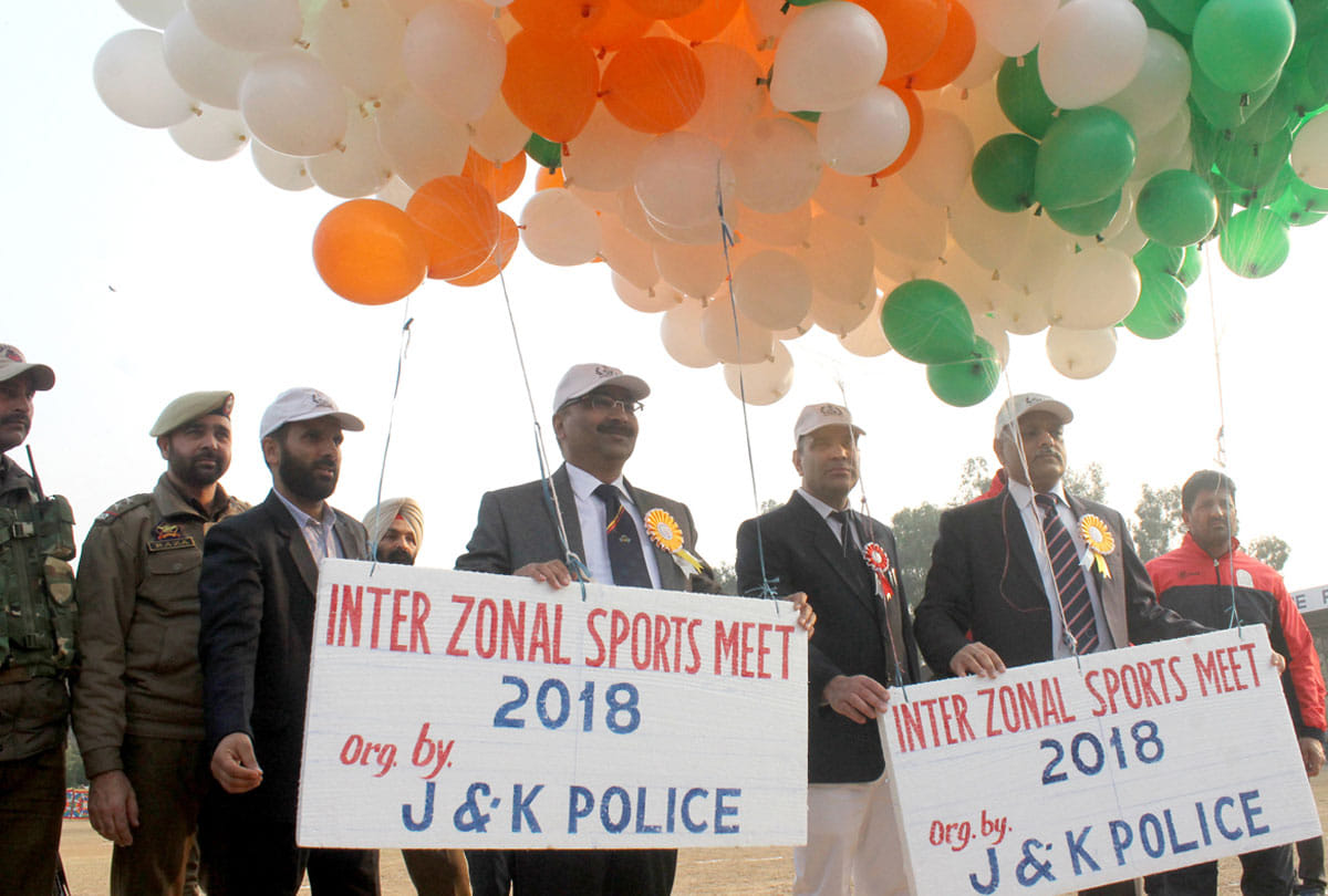 Jammu police inter zone sports meet 2018 finished, armed amd training zone were over all champion