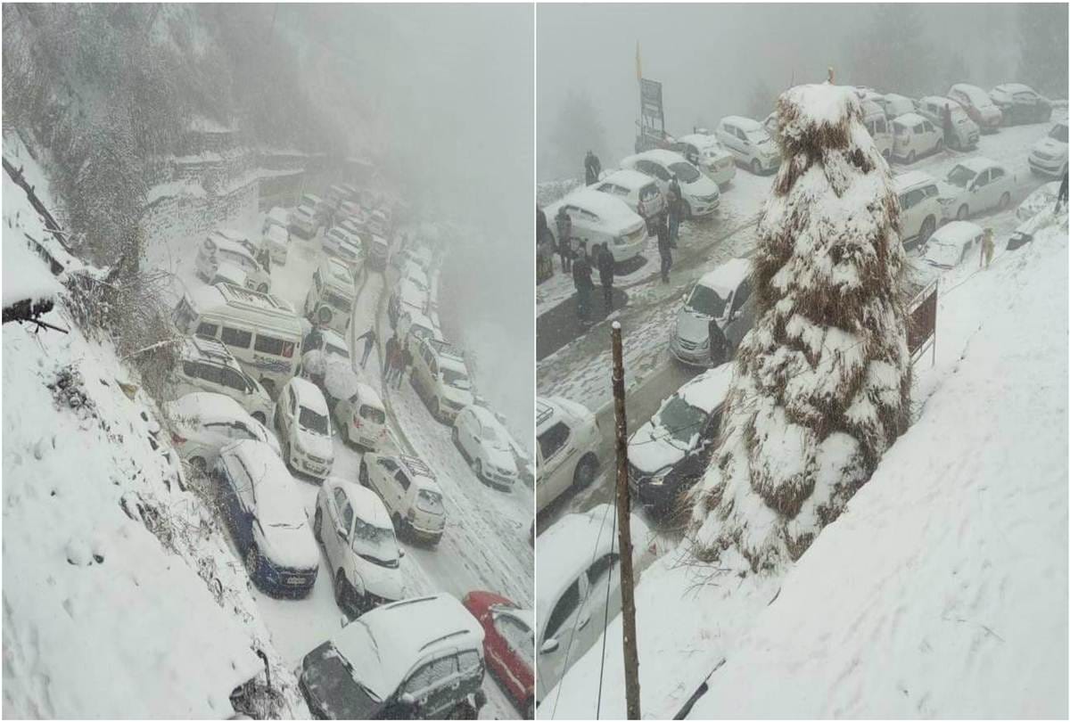 National Highway five blocked after fresh snowfall in Kufri