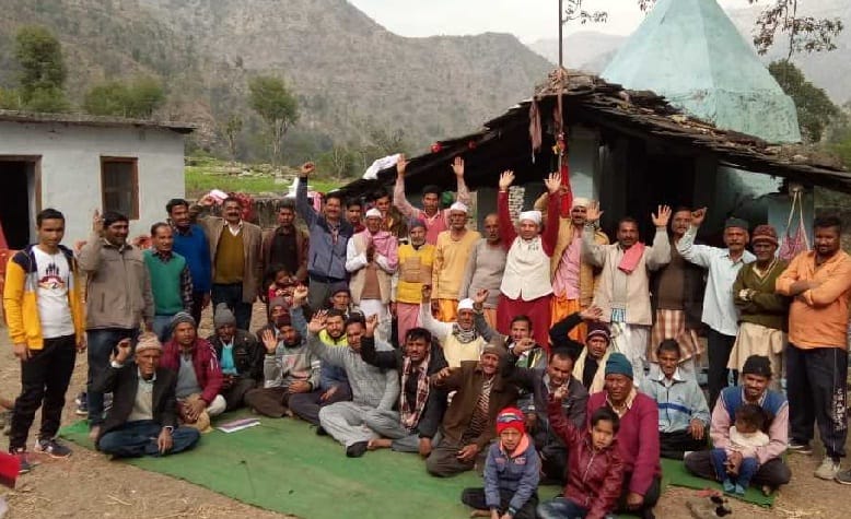 Nagrunghat started the renovation work of the temple of Nagarjun Deity
