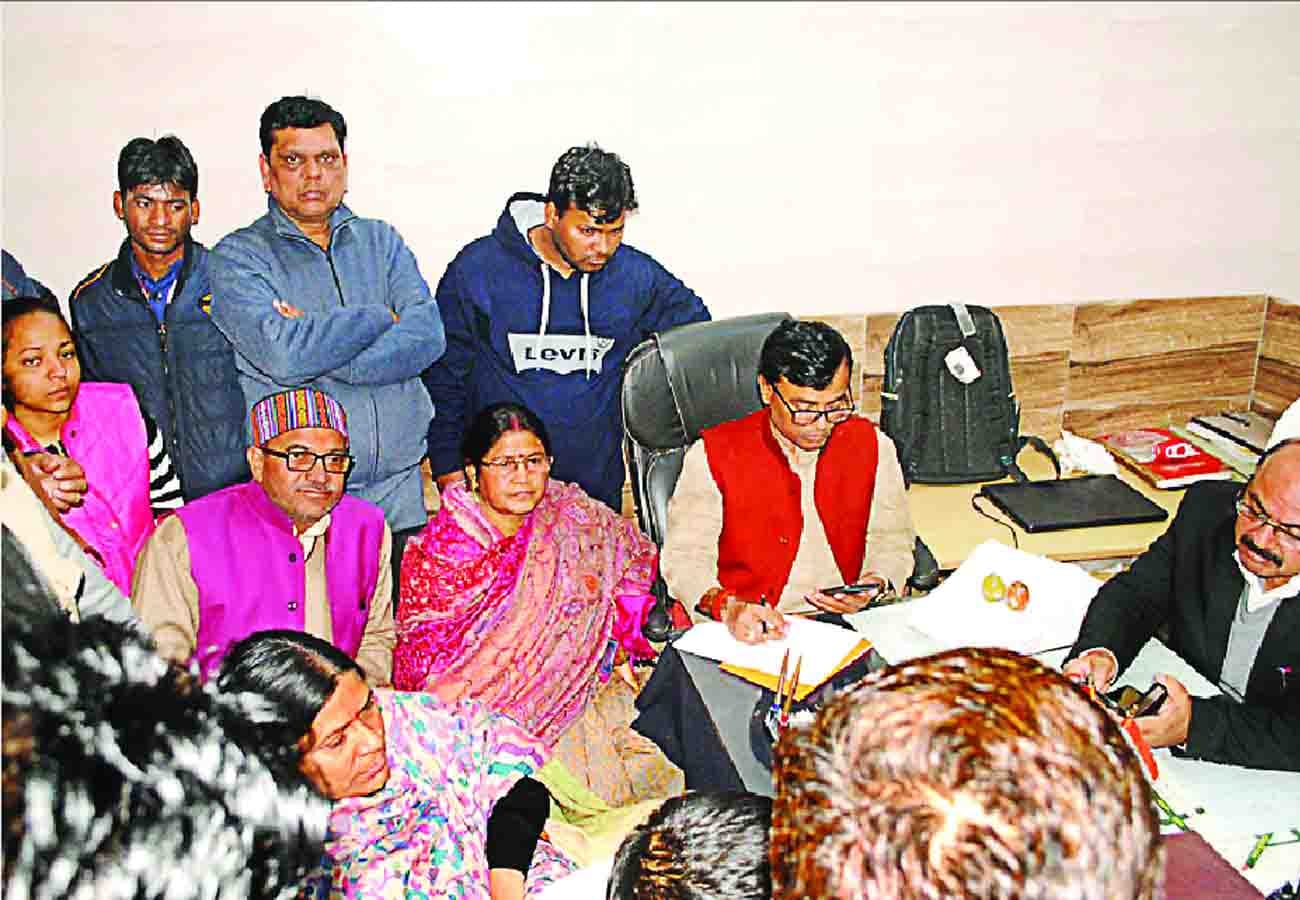 police beat BJP District President's son
