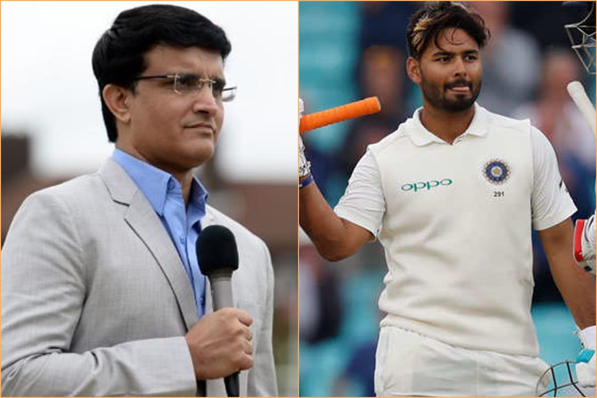 sourav ganguly appreciate rishabh pant efforts in test series