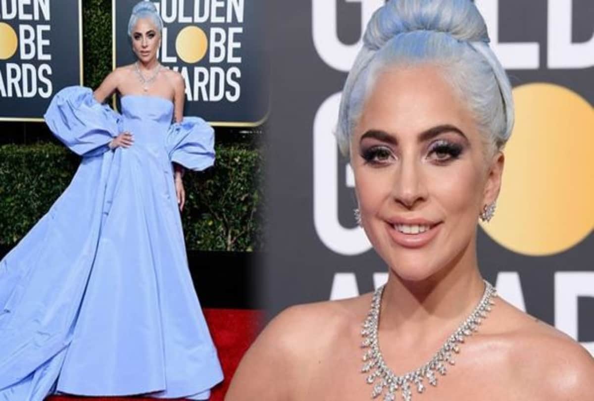 Golden Globe Awards 2019 Lady Gaga matches her hair colour with dress