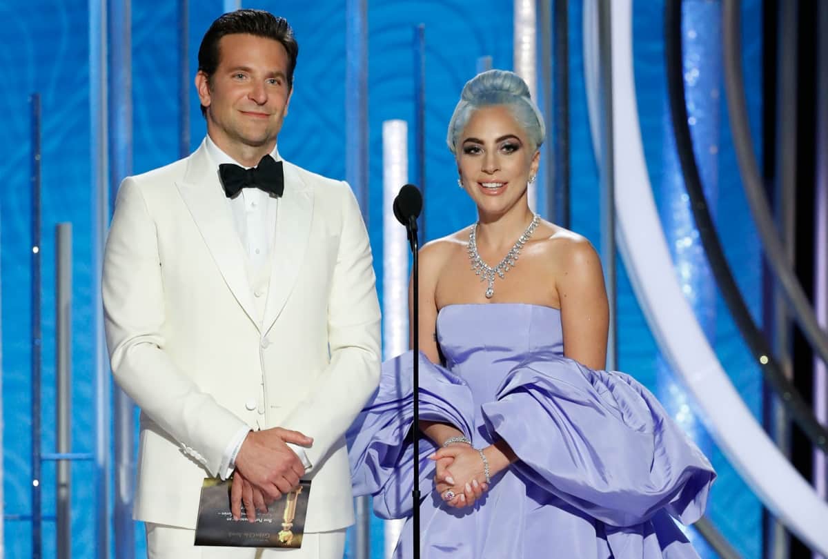 Golden Globe Awards 2019 Lady Gaga matches her hair colour with dress