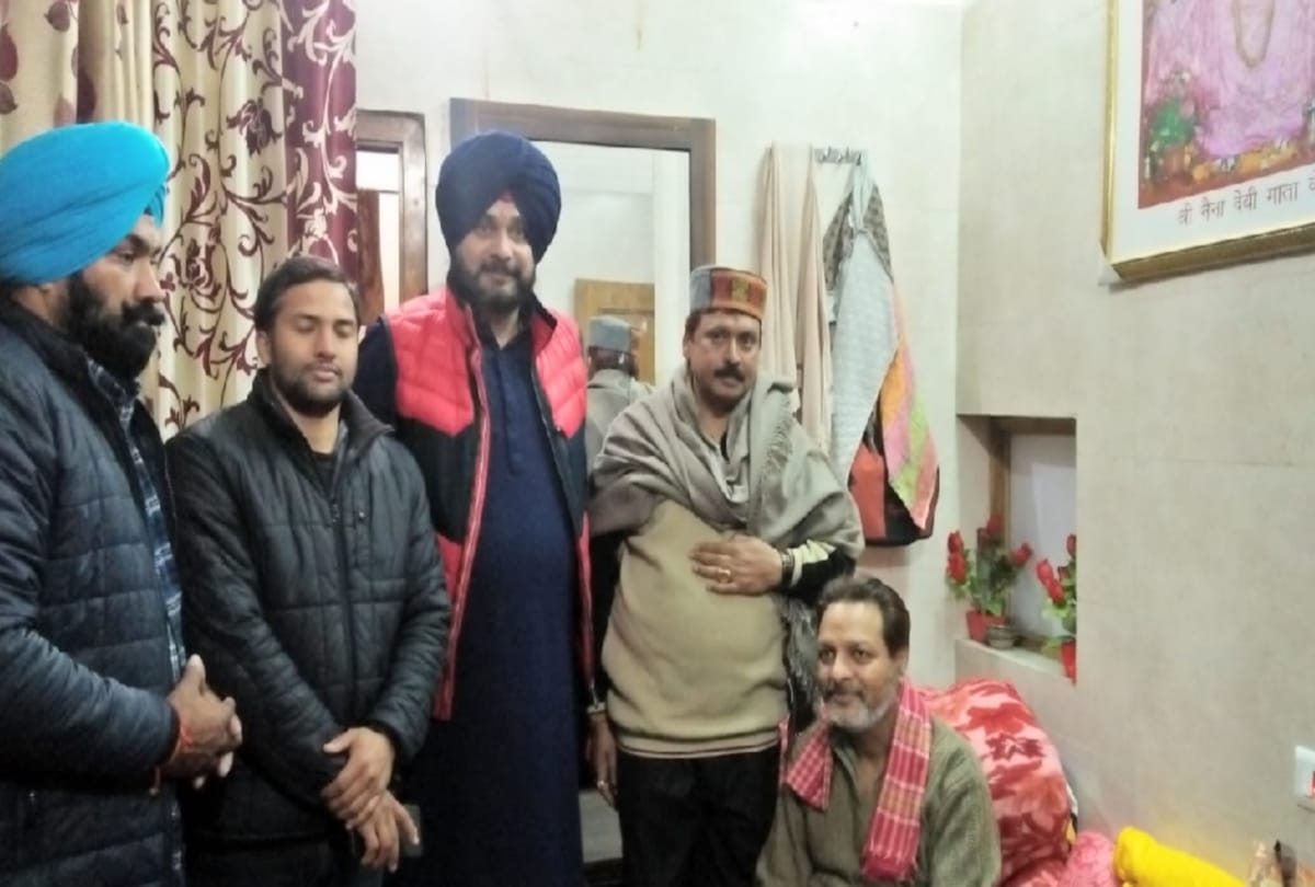 Punjab's Tourism Minister Navjot Singh Sidhu visited shri Naiana devi in bilaspur himachal