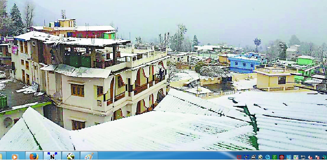 Snowfall closed with land-route