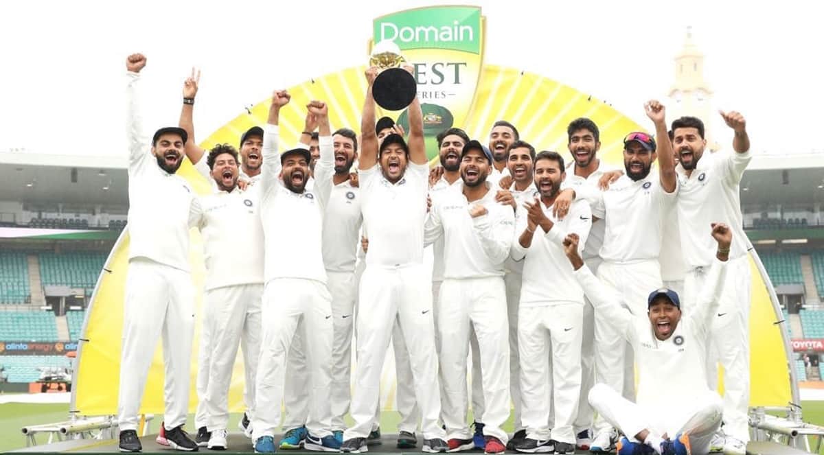 rishabh pant and virat kohli dance with bharat army after wins in australia