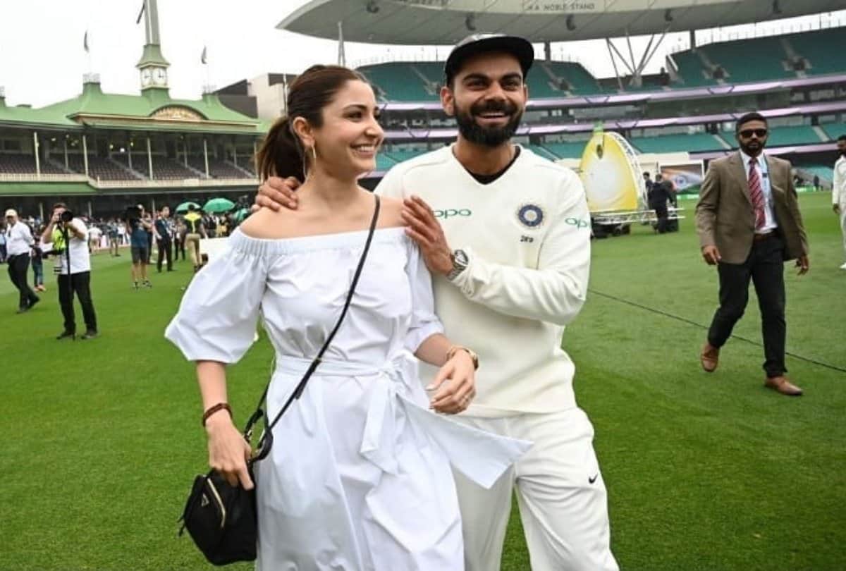 anushka sharma celebrate team india wins along with virat kohli on sydney ground