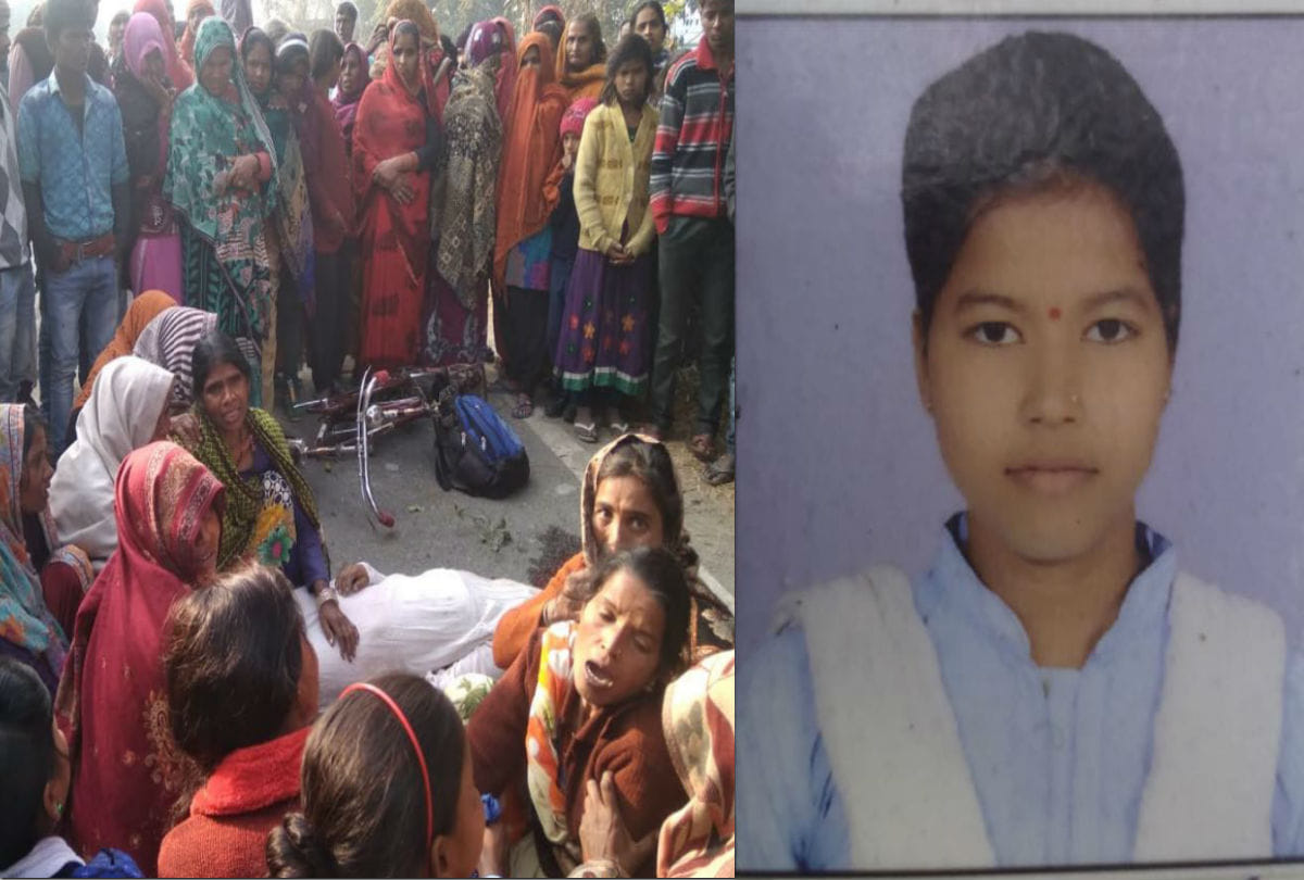 school girl crushed to death by truck in mainpuri