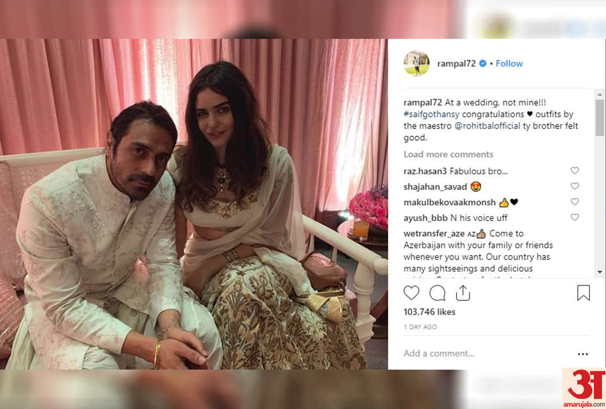 Arjun rampal openly expresses affection of love for foreign girlfriends