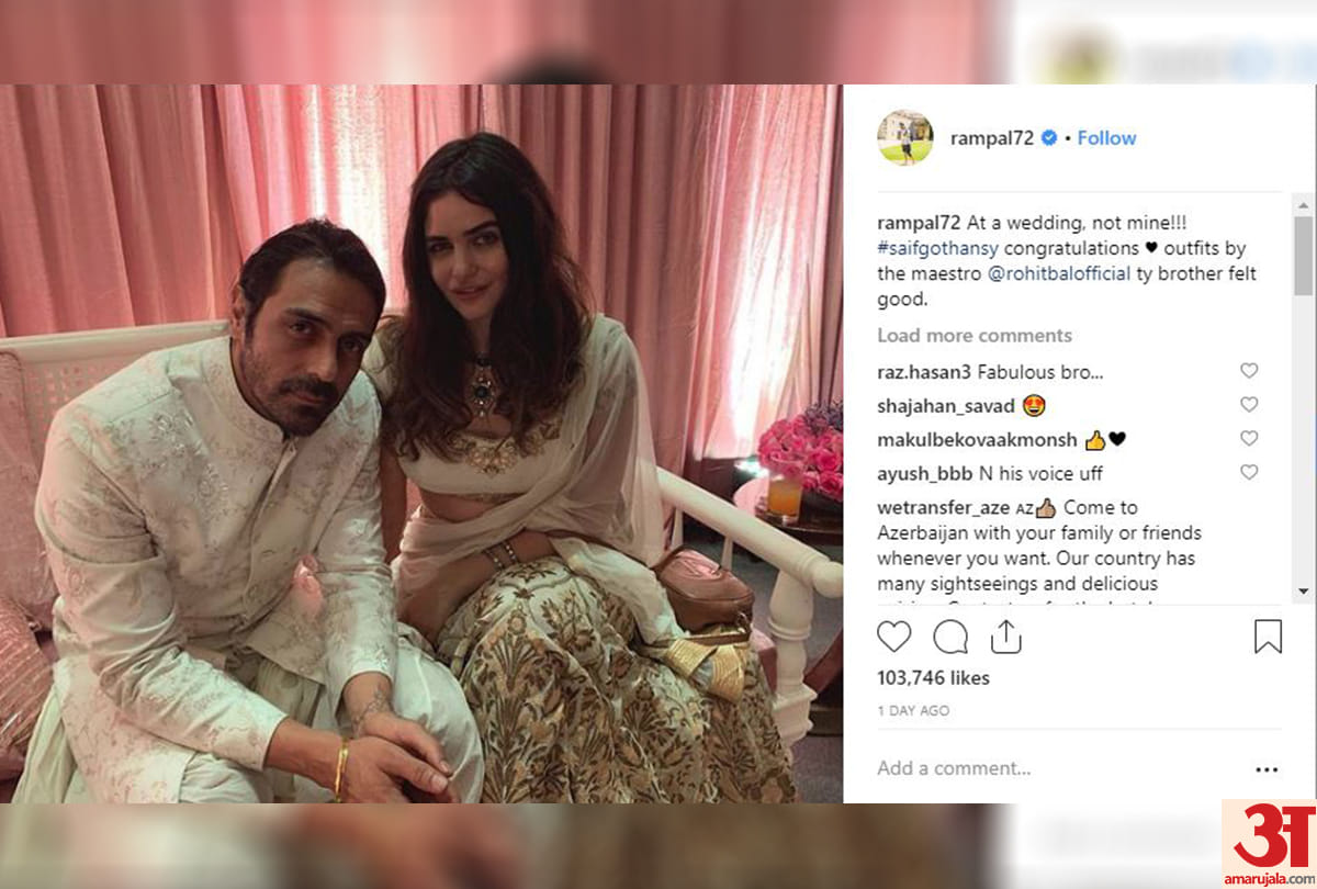 Arjun rampal openly expresses affection of love for foreign girlfriends