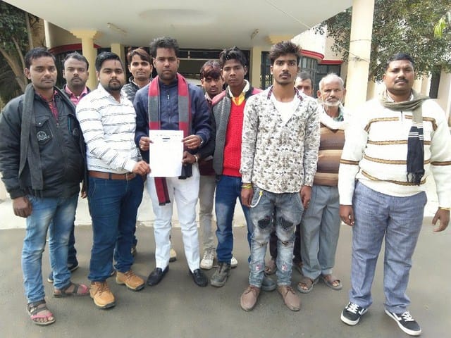 Demand for the construction of drains of villagers