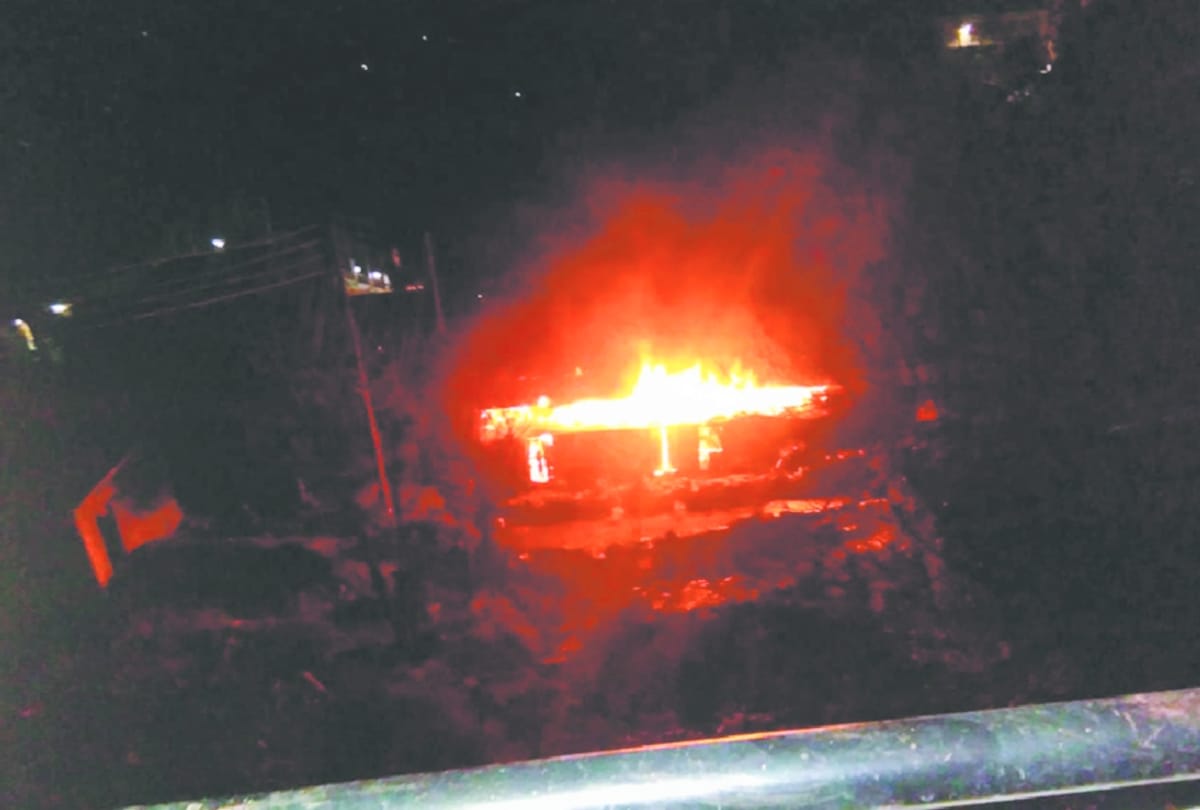 Two storey house gutted in fire at Kinnaur himachal