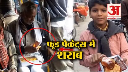 Liquor bottles kept in food packets distributed at temple in UP’s Hardoi