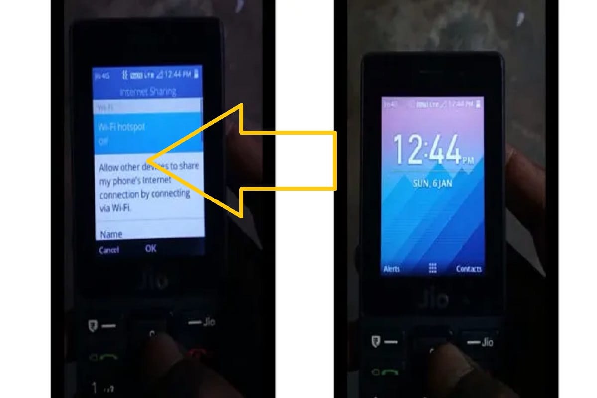 Jio Phone hotspot update