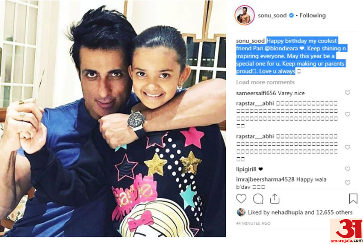 sonu sood wishes her fans, here is a pics