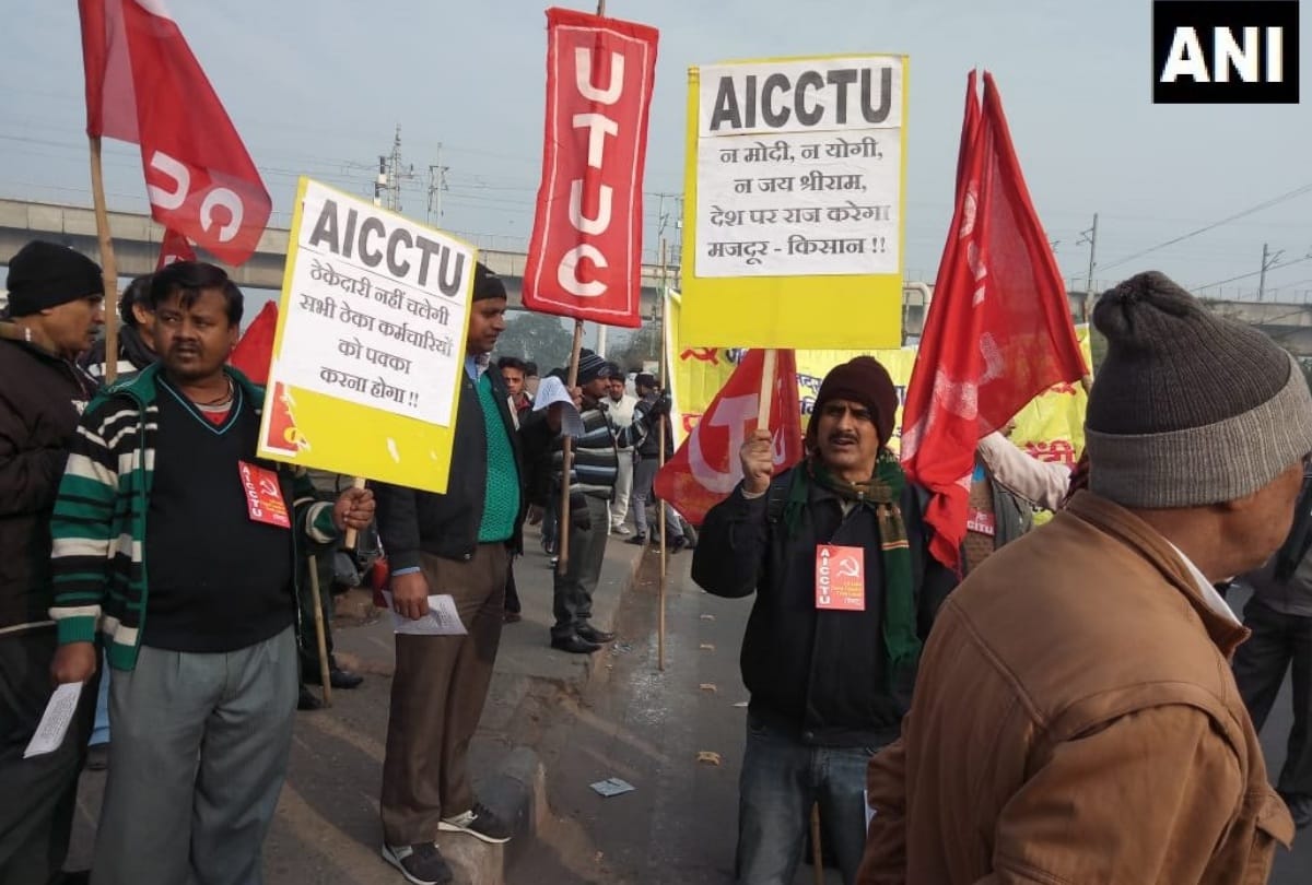 labour strike today in delhi transport union also included