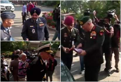 तीनों सेनाओं के प्रमुख