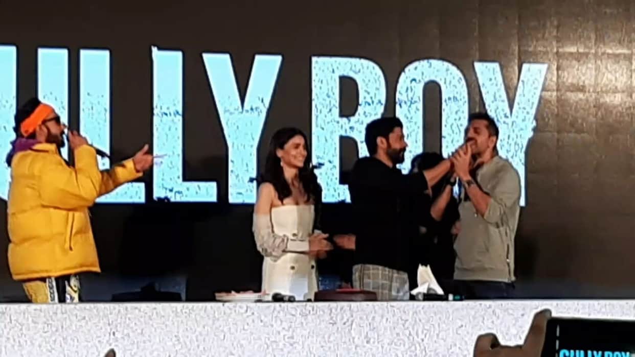 Farhan Akhtar celebrates his birthday at Gully Boy trailer release