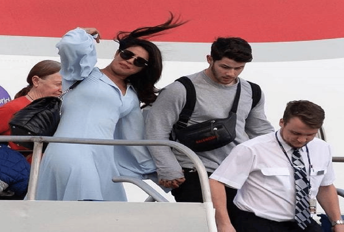 Priyanka Chopra and Nick Jonas now landed in caribbean for honeymoon spotted at airport