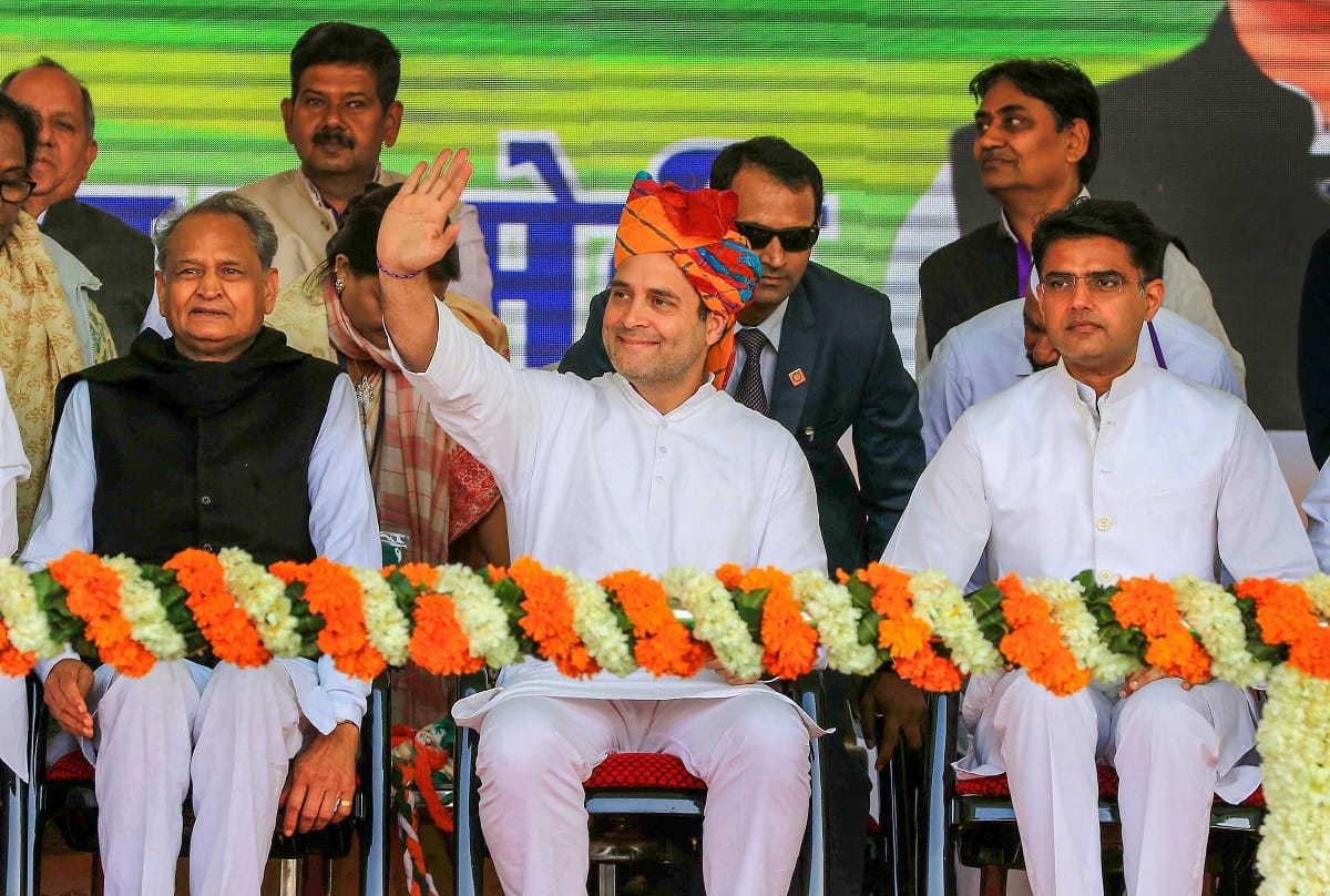 Rahul Gandhi addressed kisan rally in Jaipur