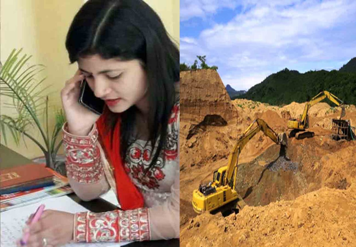 fir lodged against illegal soil mining