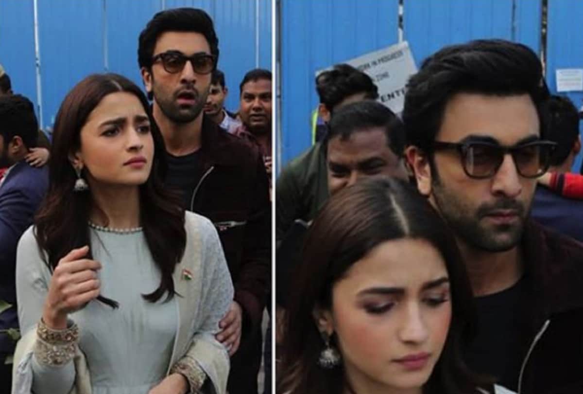 ranbir kapoor and alia bhatt trapped in mob in delhi and ranveer helped them
