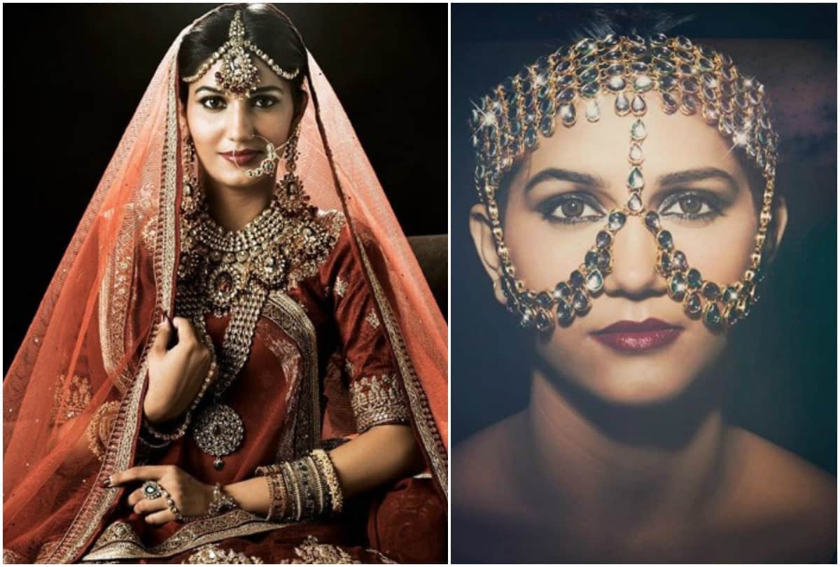 Sapna Choudhary shared bride look picture on social media
