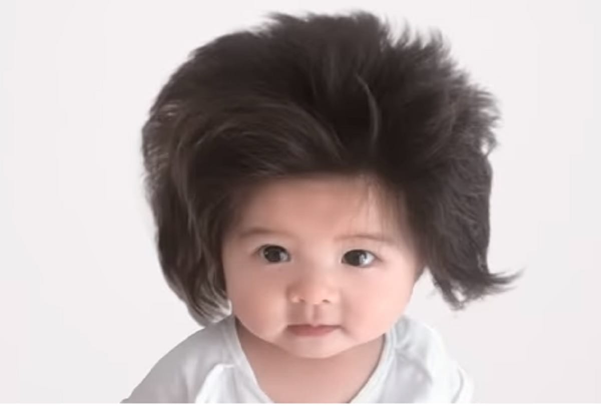 japanese baby chanco hairstyle viral on internet again she is now model of a shampoo company